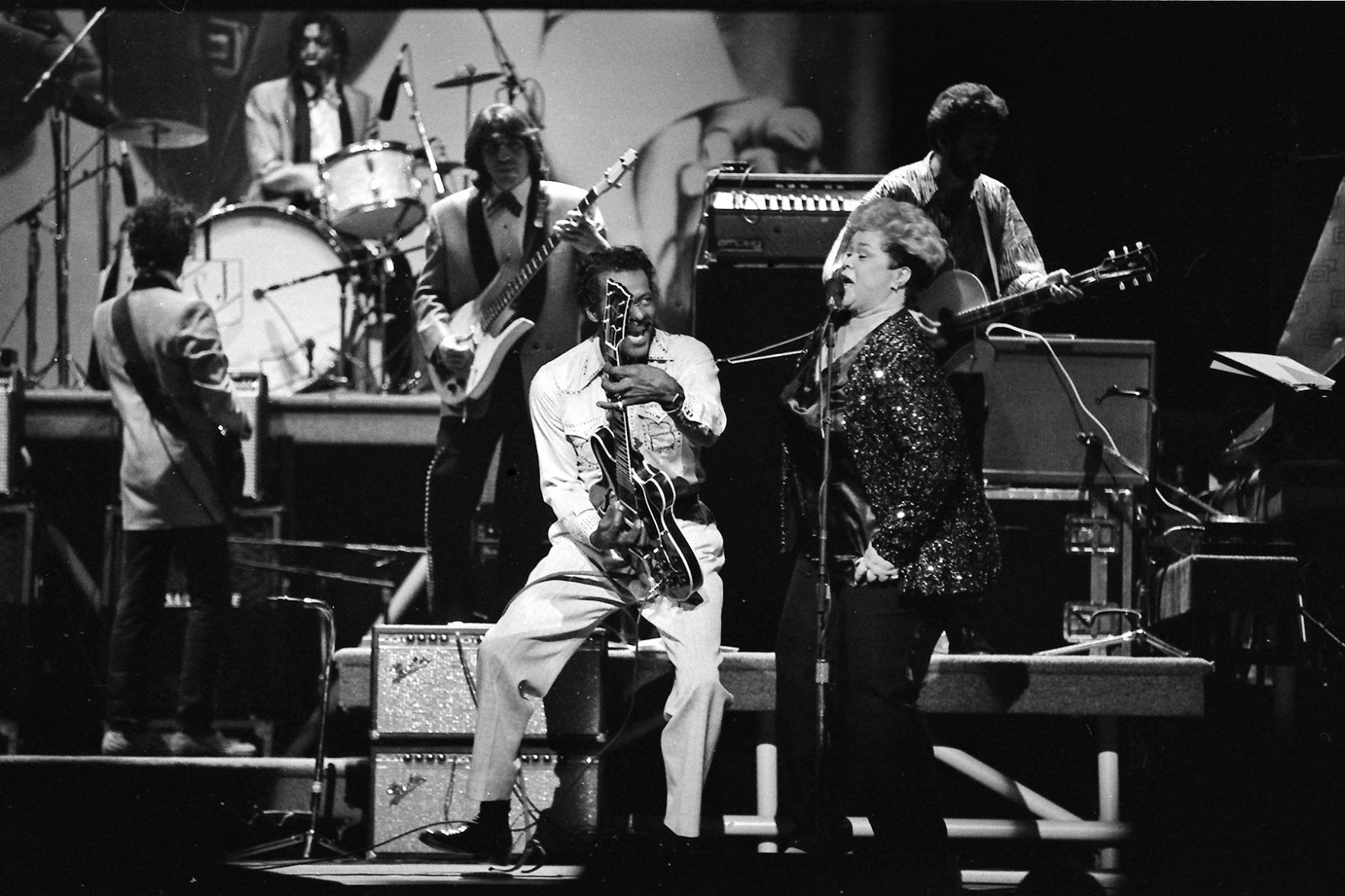 Chuck Berry's 60th birthday was a star-studded event